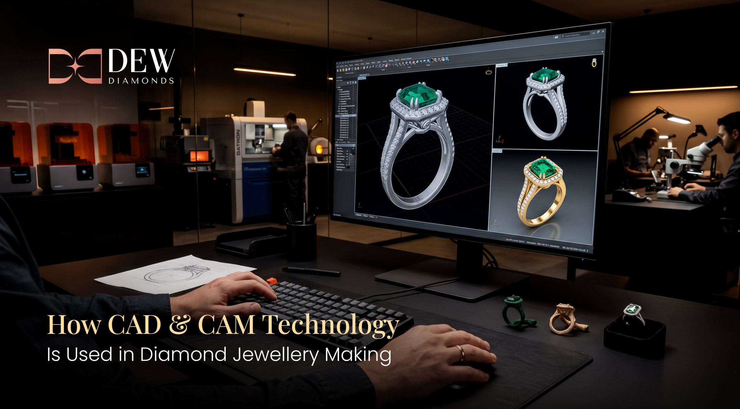 How CAD and CAM Technology Is Used in Diamond Jewellery Making